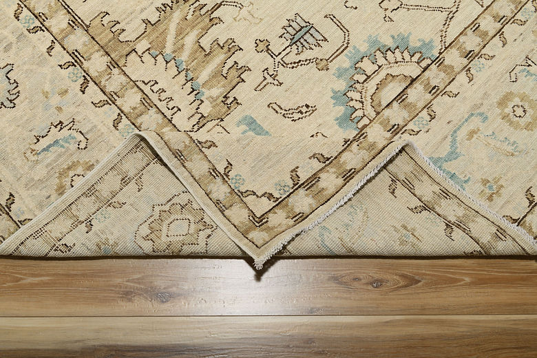 8.10 x 11.8 ft Hand Knotted Oushak Rug