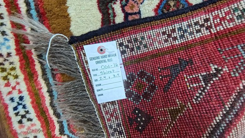 2.4 x 3.4 ft Hand Knotted Shiraz Rug