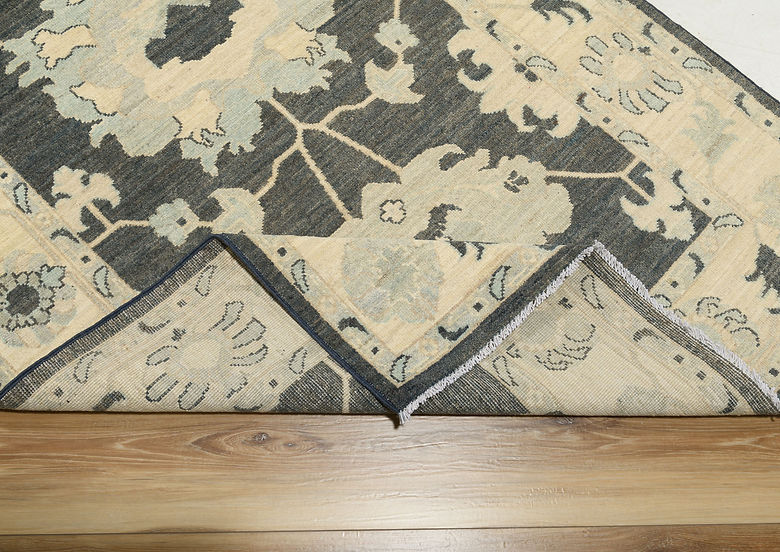 3.11 x 5.10 ft Hand Knotted Oushak Rug
