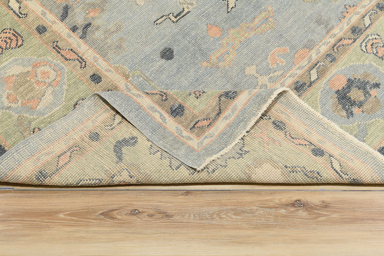 9 x 12 ft Hand Knotted Oushak Rug