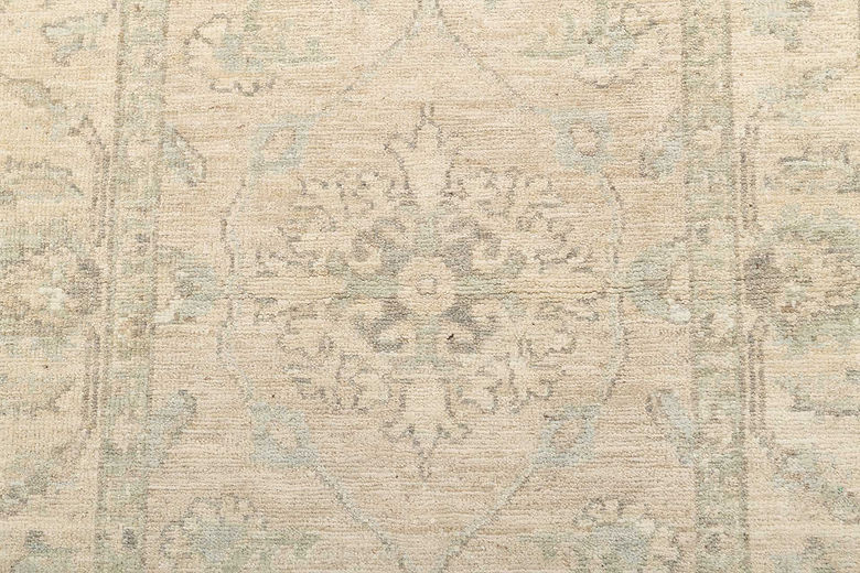 2.9 x 9 ft Hand Knotted Oushak Runner