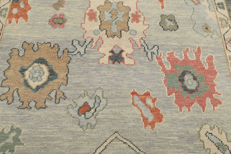 6.5 x 10.3 ft Hand Knotted Oushak Rug