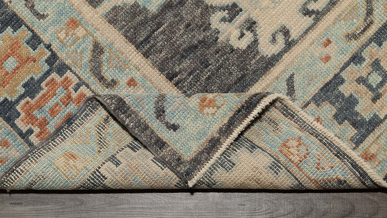 8.1 x 9.11 ft Hand Knotted Oushak Rug