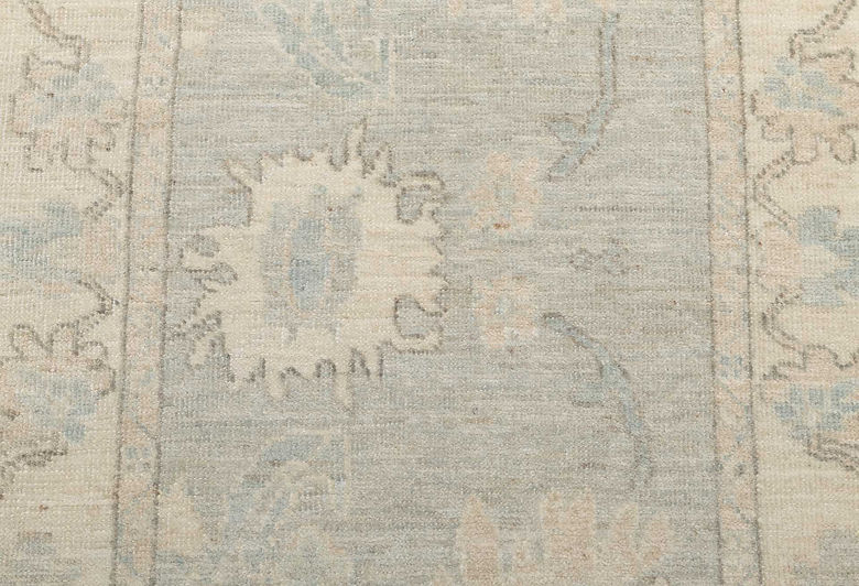 2.9 x 8.9 ft Hand Knotted Oushak Runner
