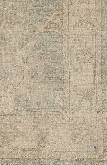 3.5 x 4.10 ft Hand Knotted Oushak Rug