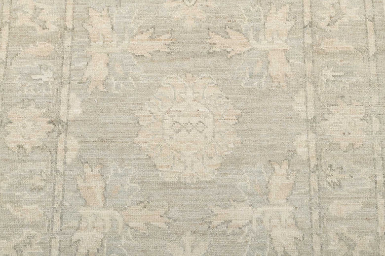 2.8 x 9.7 ft Hand Knotted Oushak Runner