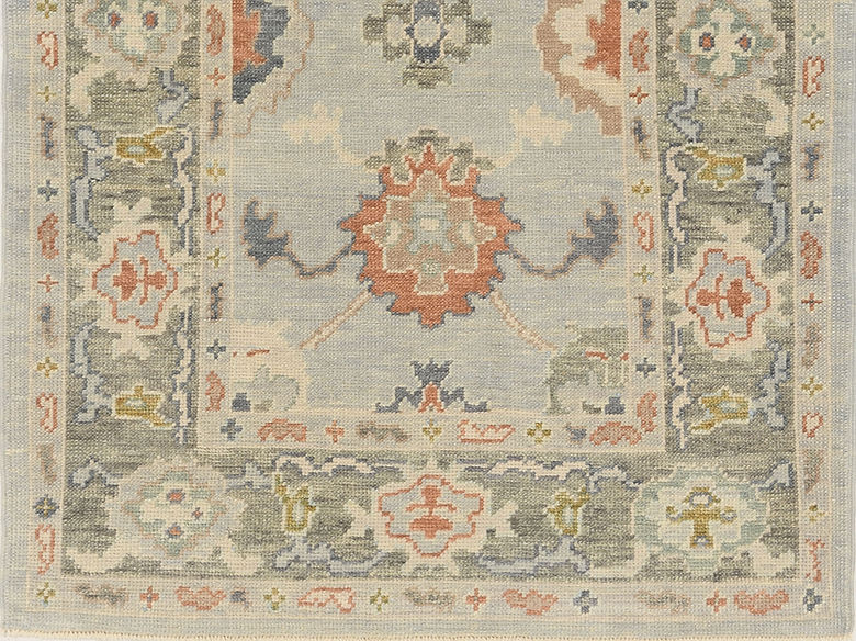 4 x 5.8 ft Hand Knotted Oushak Rug