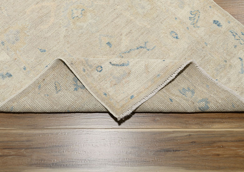 3 x 11.5 ft Hand Knotted Oushak Runner