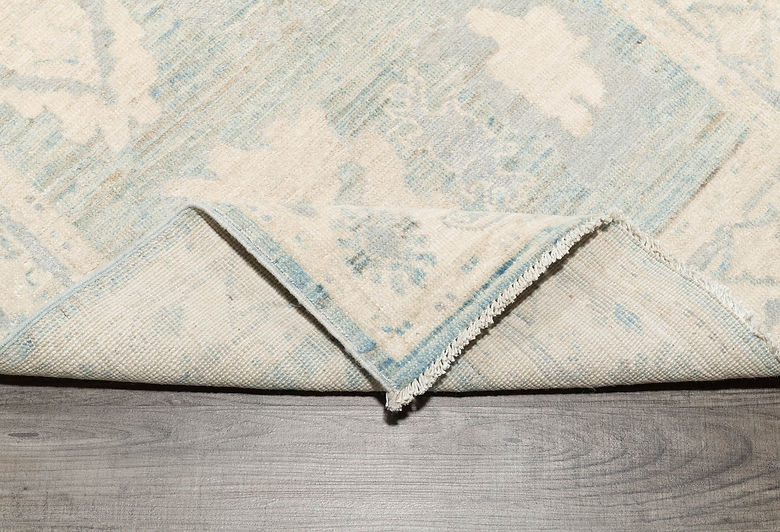 2.9 x 9.1 ft Hand Knotted Oushak Runner