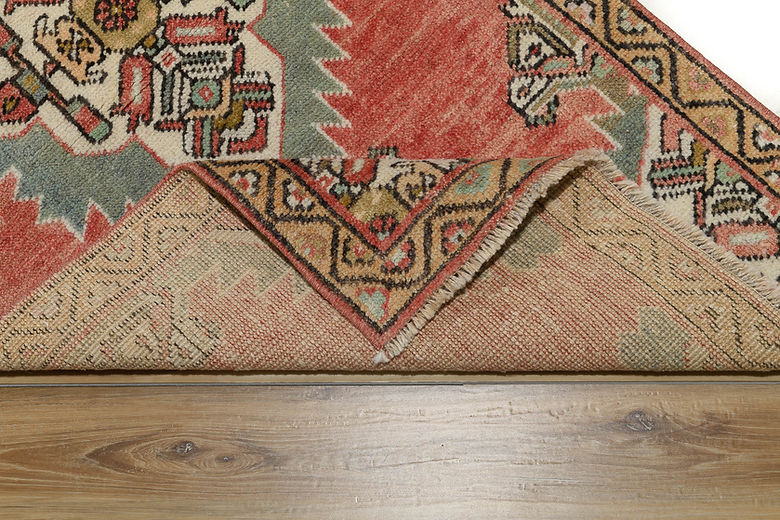 2.5 x 8.8 ft Hand Knotted Vintage Oushak Runner