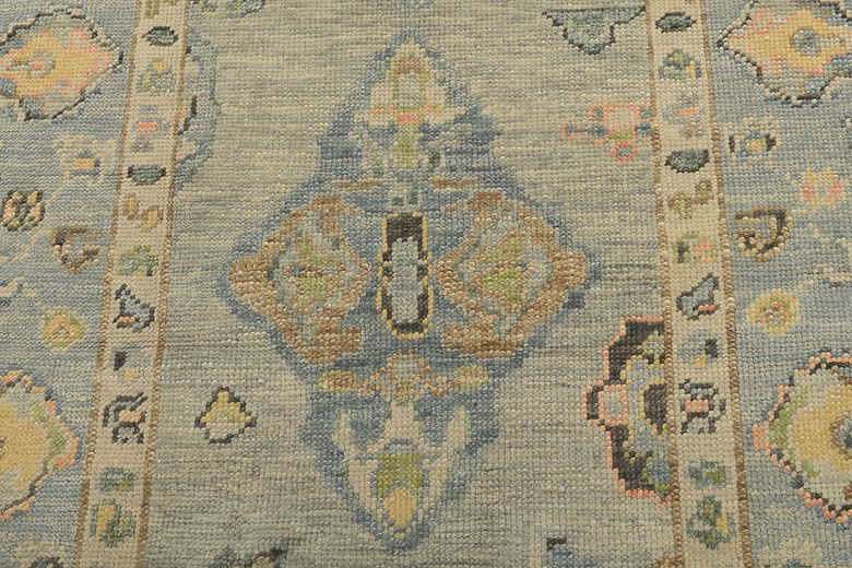 4.1 x 7.7 ft Hand Knotted Oushak Rug