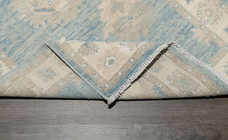2.5 x 7.4 ft Hand Knotted Oushak Runner