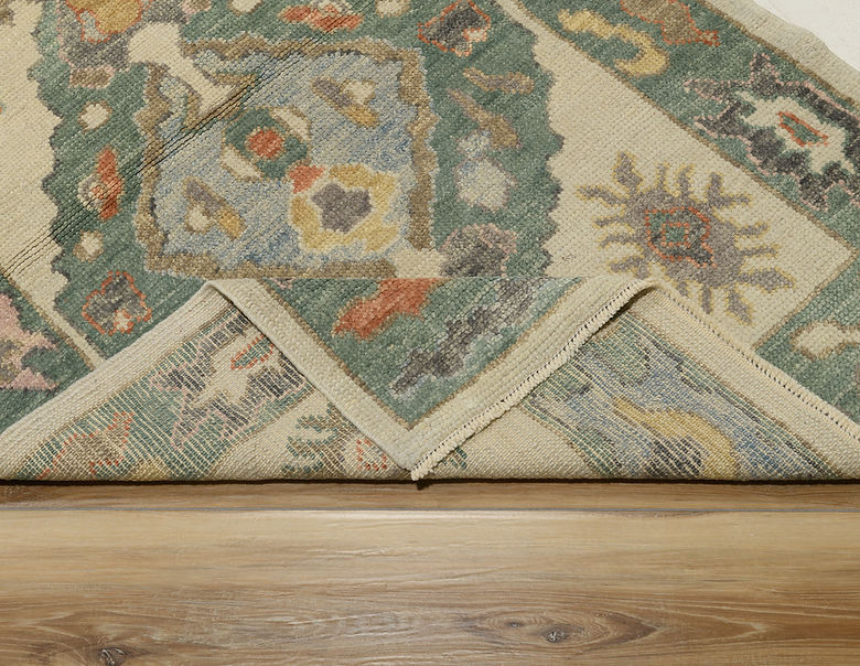 3.4 x 10 ft Hand Knotted Oushak Runner