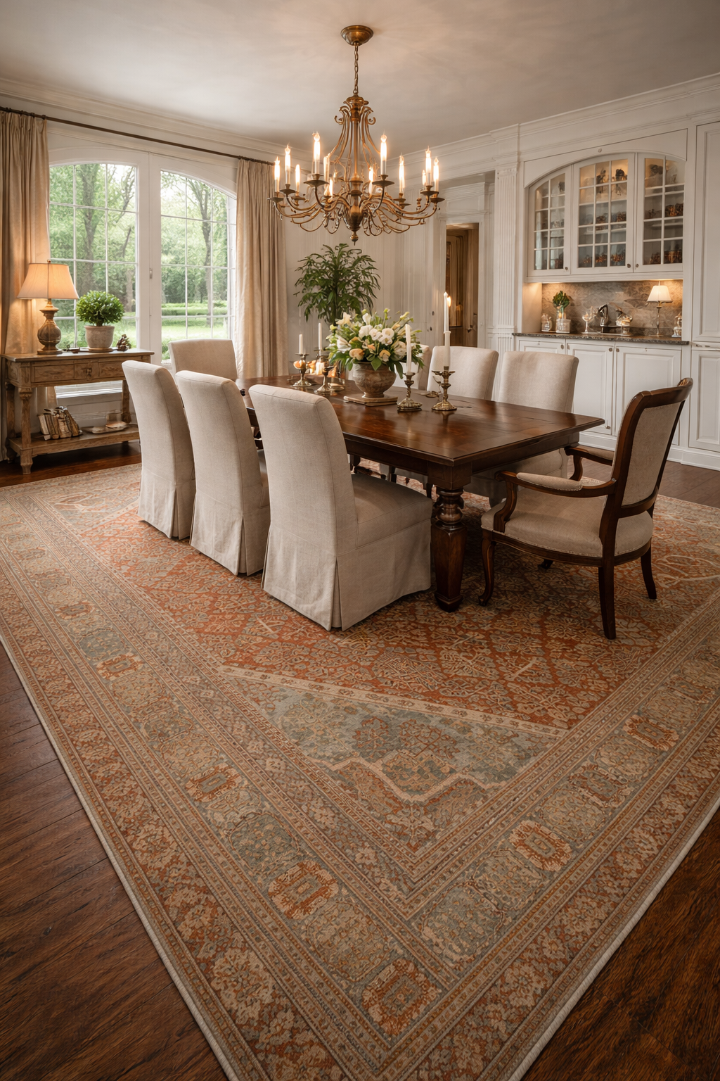 12.7 x 18.7 ft Hand Knotted Joshaghan Persian Rug