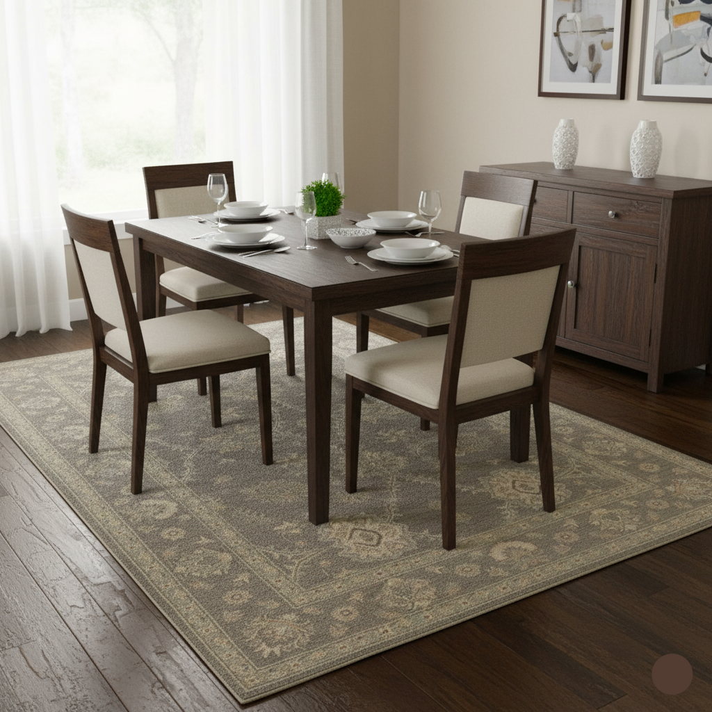 5.11 x 8.8 ft Hand Knotted Oushak Rug
