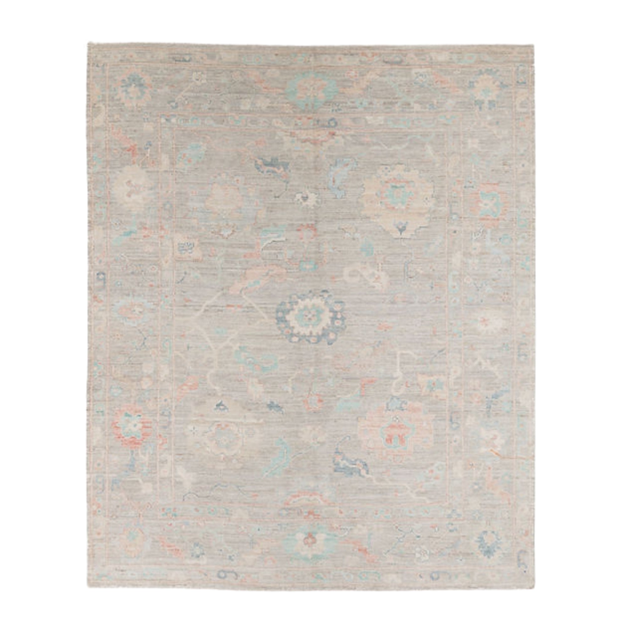 8.7 x 10.5 ft Hand Knotted Oushak Rug