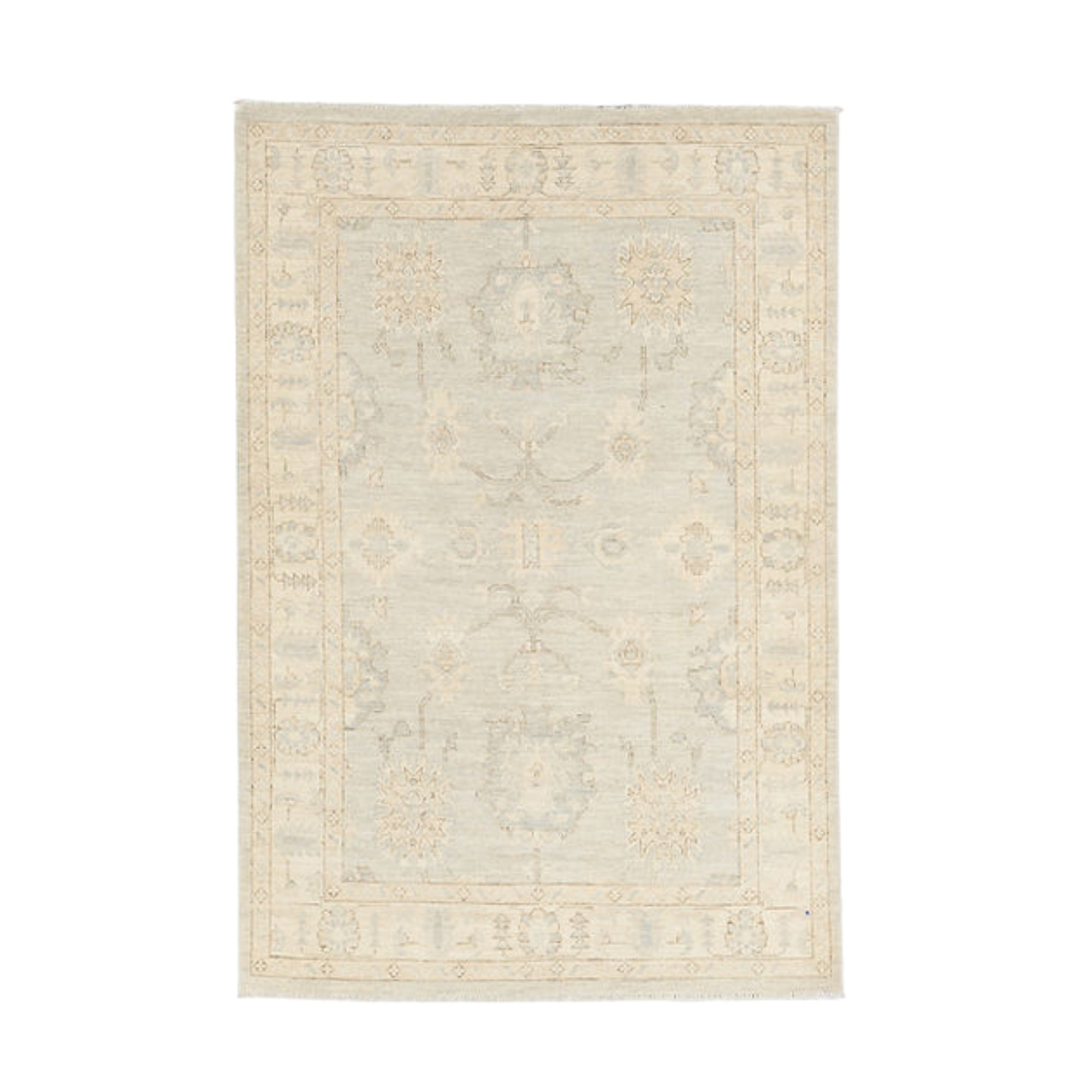 4 x 6 ft Hand Knotted Oushak Rug