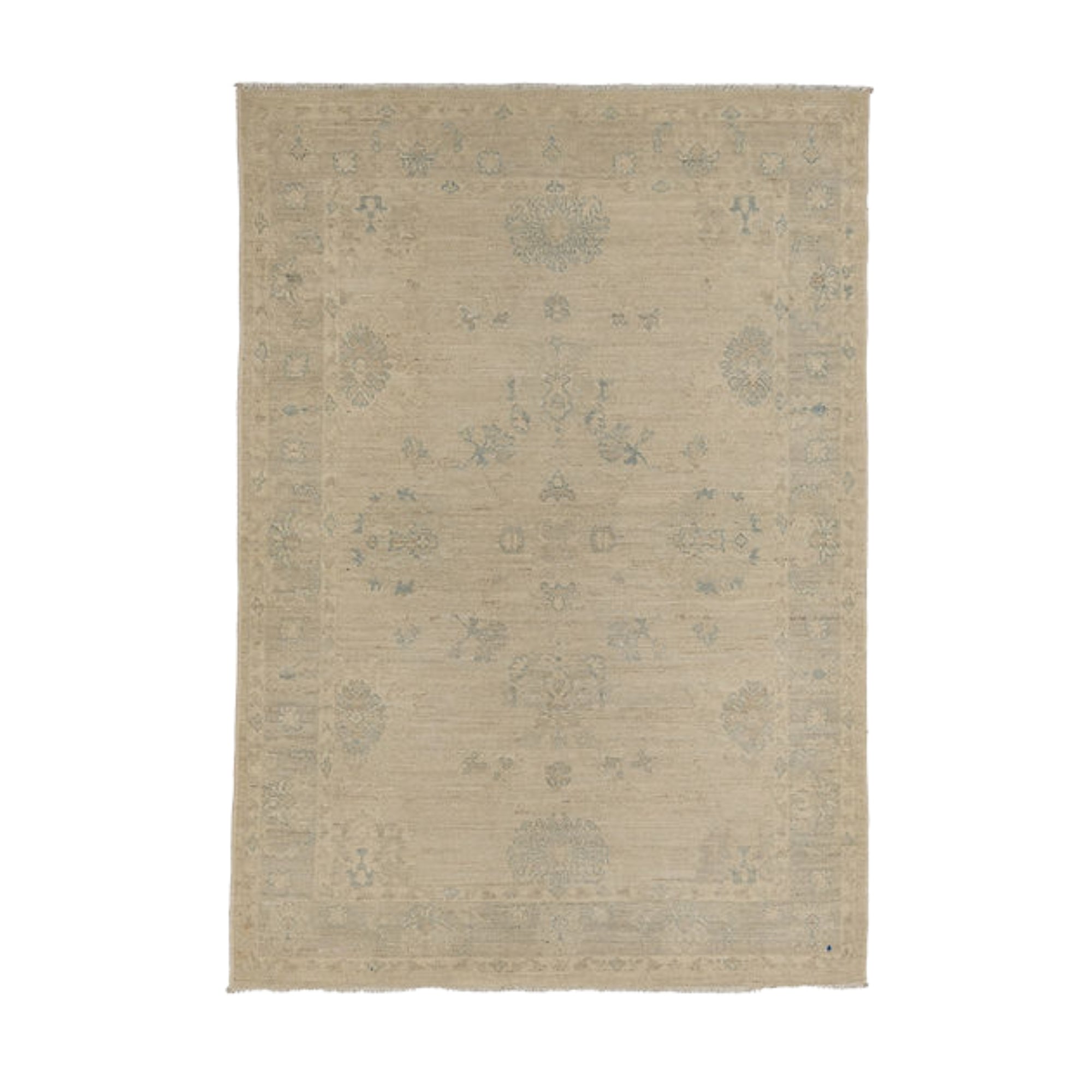 4.1 x 5.9 ft Hand Knotted Chobi Rug