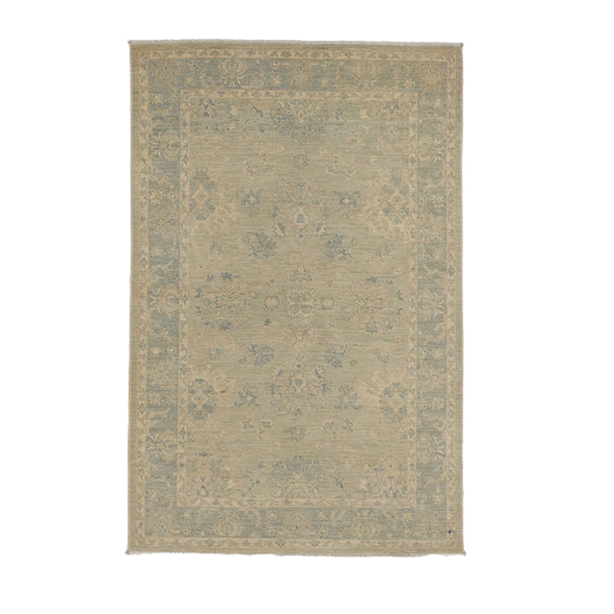 4.2 x 6.4 ft Hand Knotted Chobi Rug