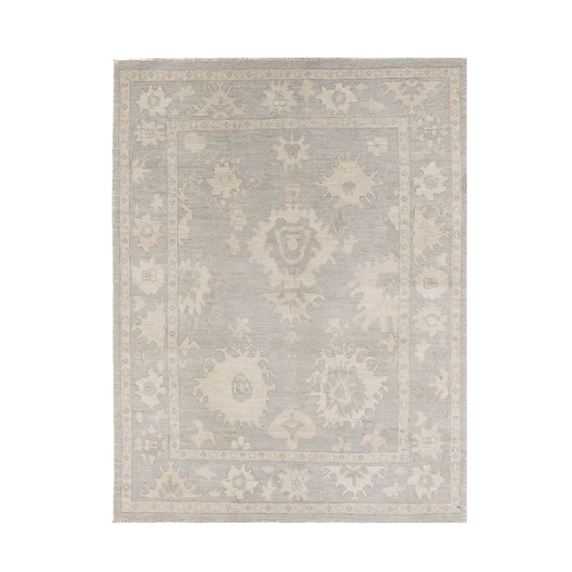 4.8 x 6.5 ft Hand Knotted Oushak Rug