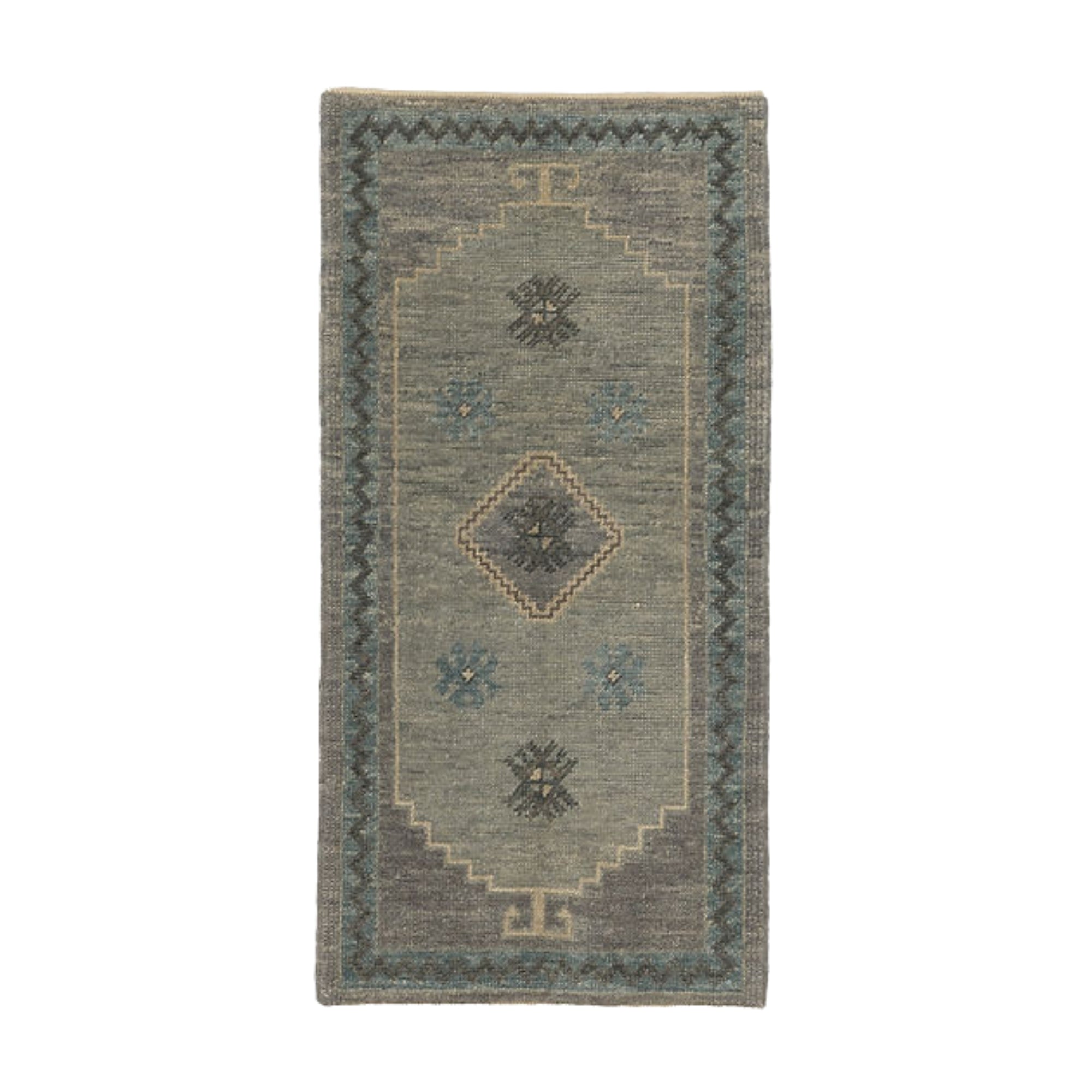 2.4 x 4.8 ft Hand Knotted Oushak Rug