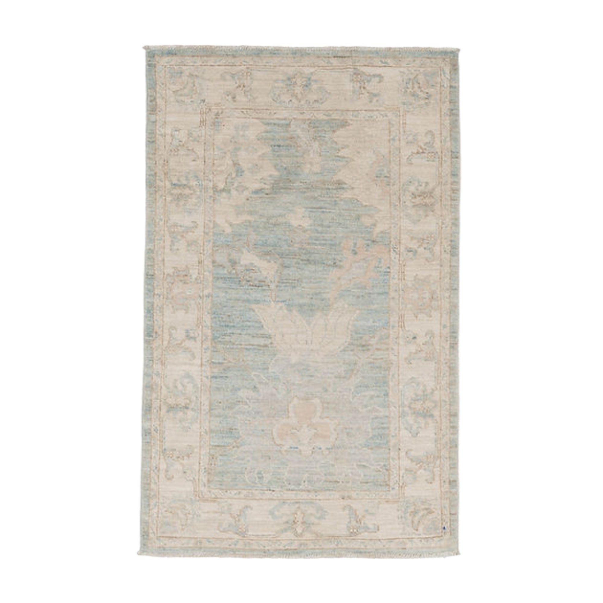 2.11 x 4.8 ft Hand Knotted Oushak Rug