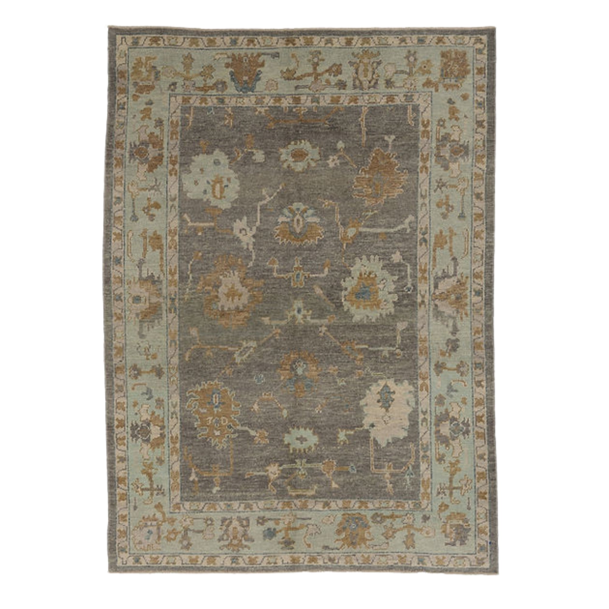 6 x 8.5 ft Hand Knotted Oushak Rug