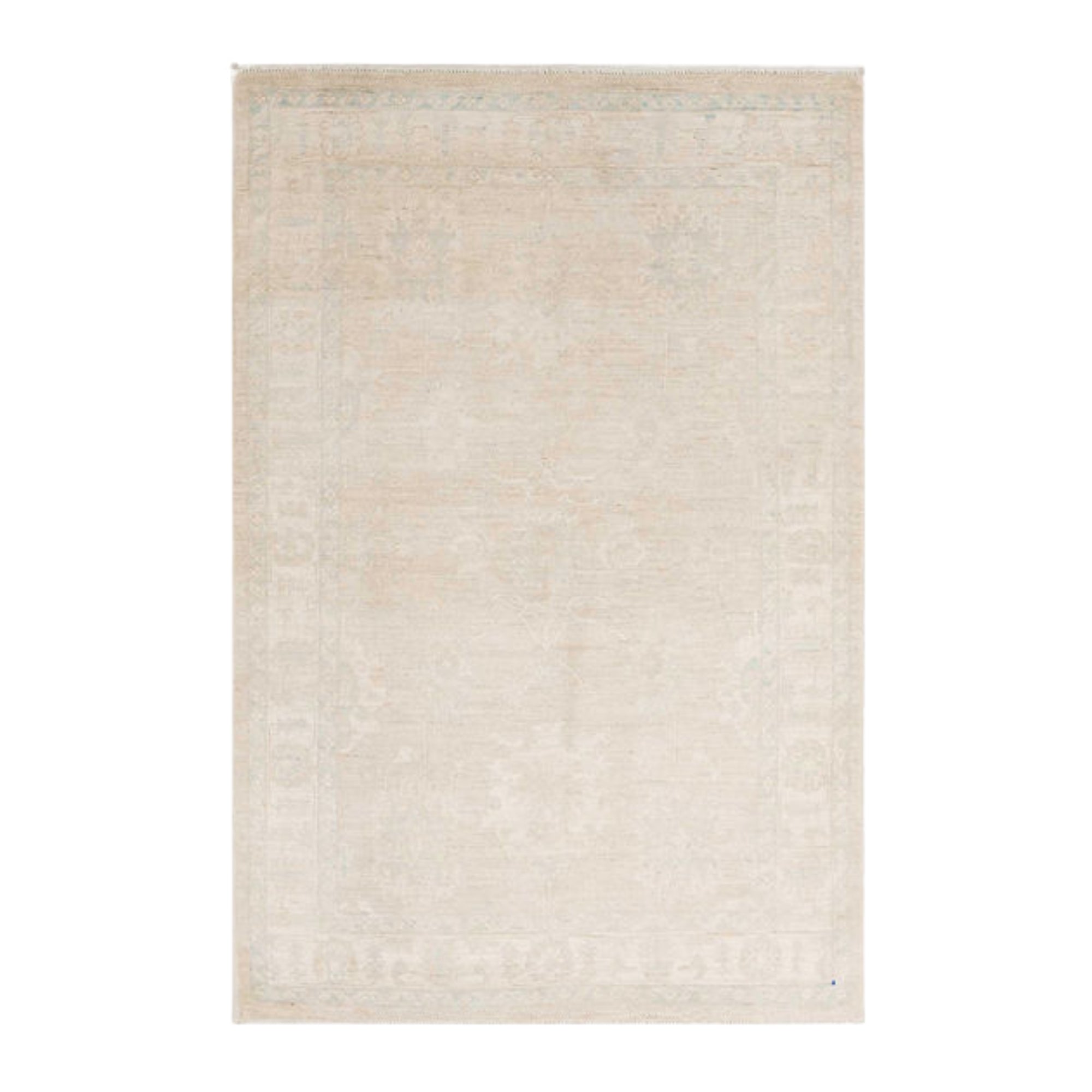 3.10 x 5.11 ft Hand Knotted Oushak Rug