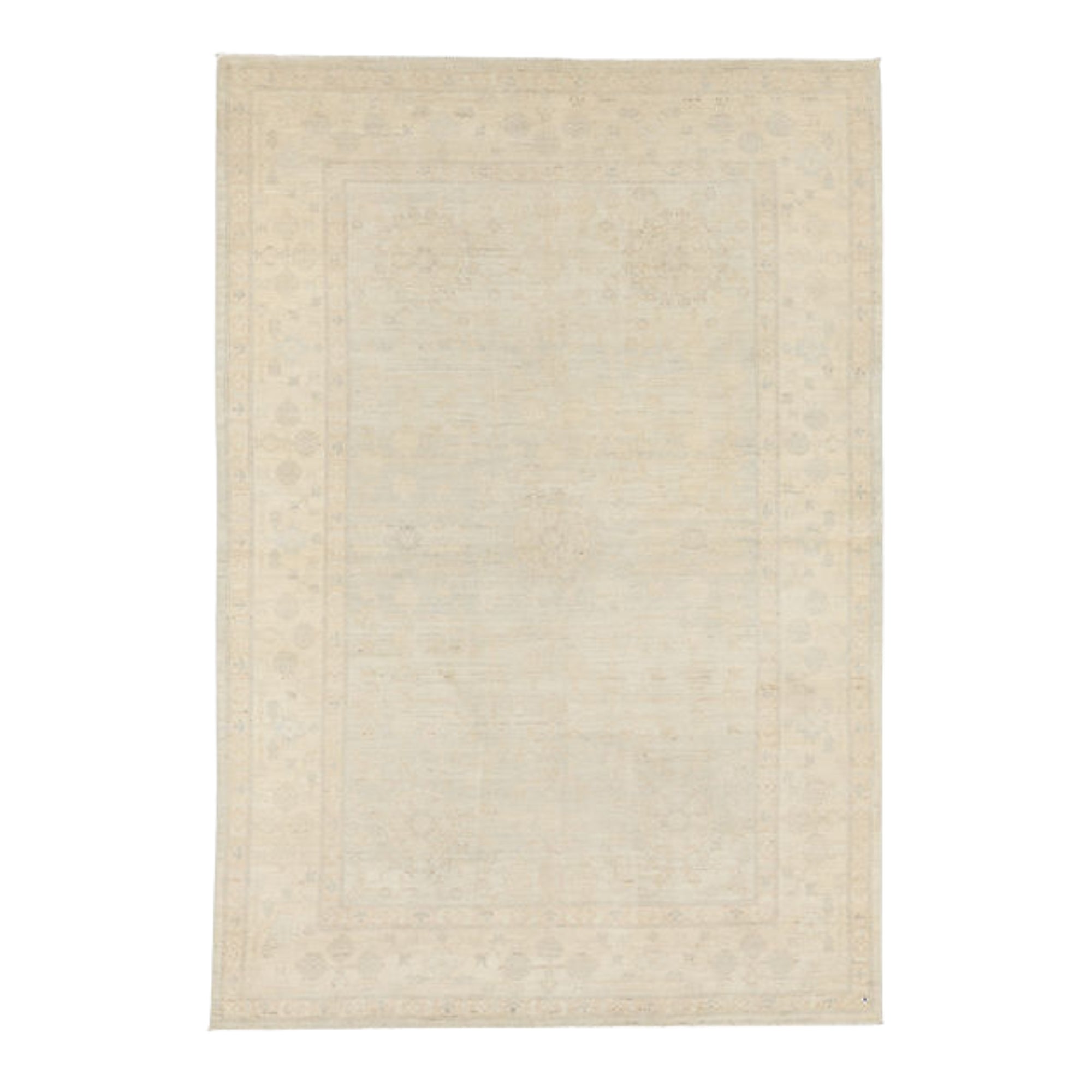 6 x 8.10 ft Hand Knotted Oushak Rug