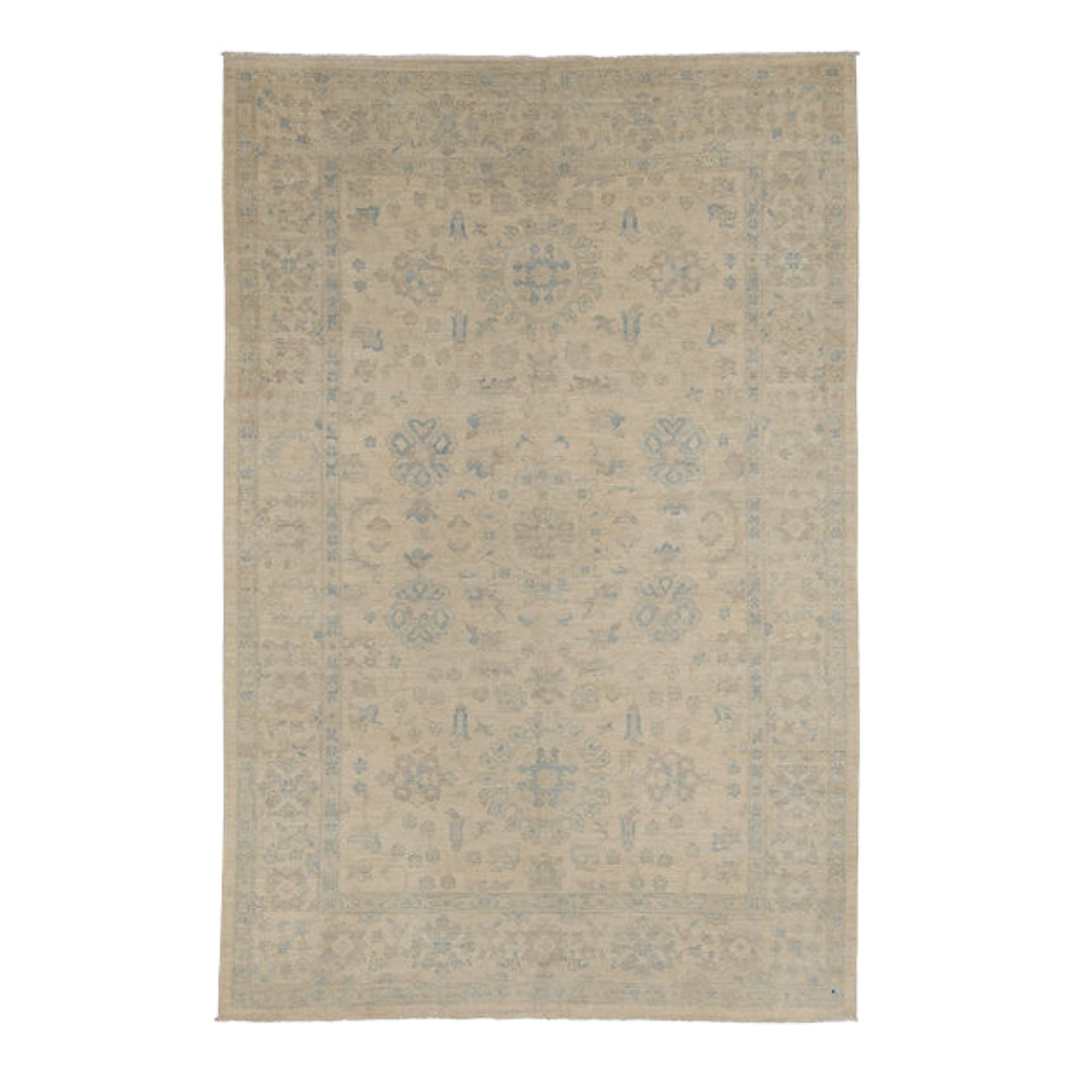 5.11 x 9.2 ft Hand Knotted Chobi Rug