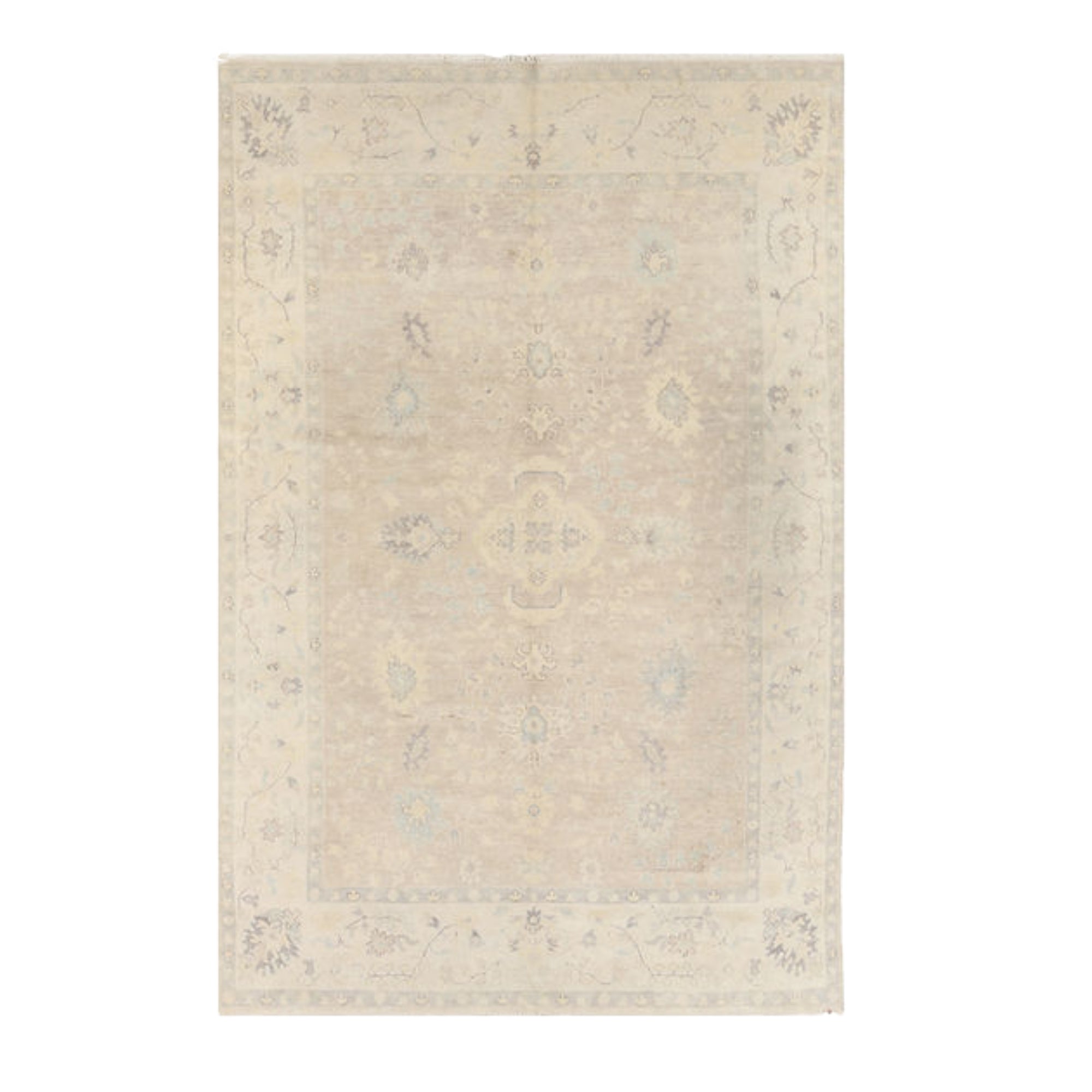 6 x 9.3 ft Hand Knotted Mahal Rug