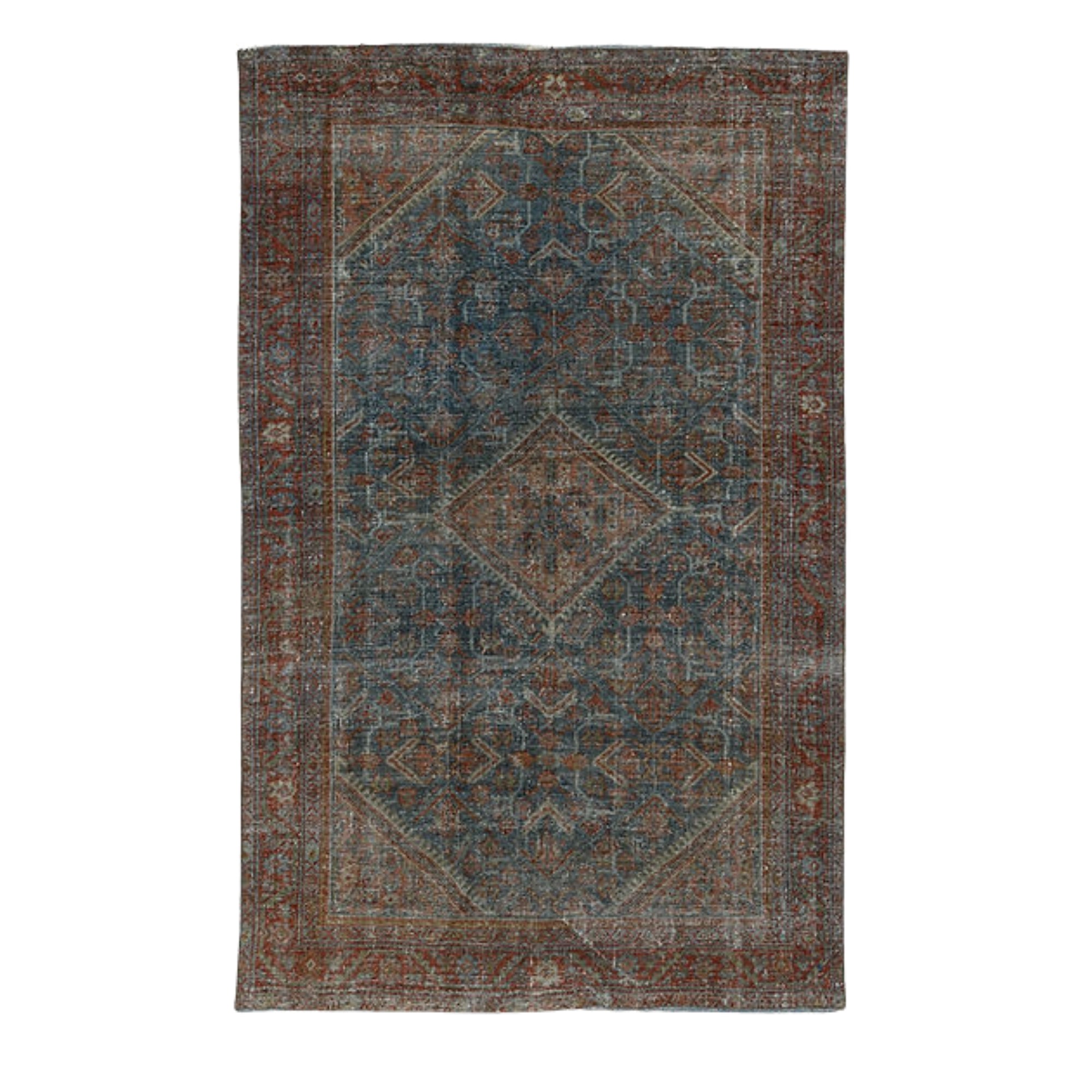 4.4 x 6.6 ft Hand Knotted Mahal Rug