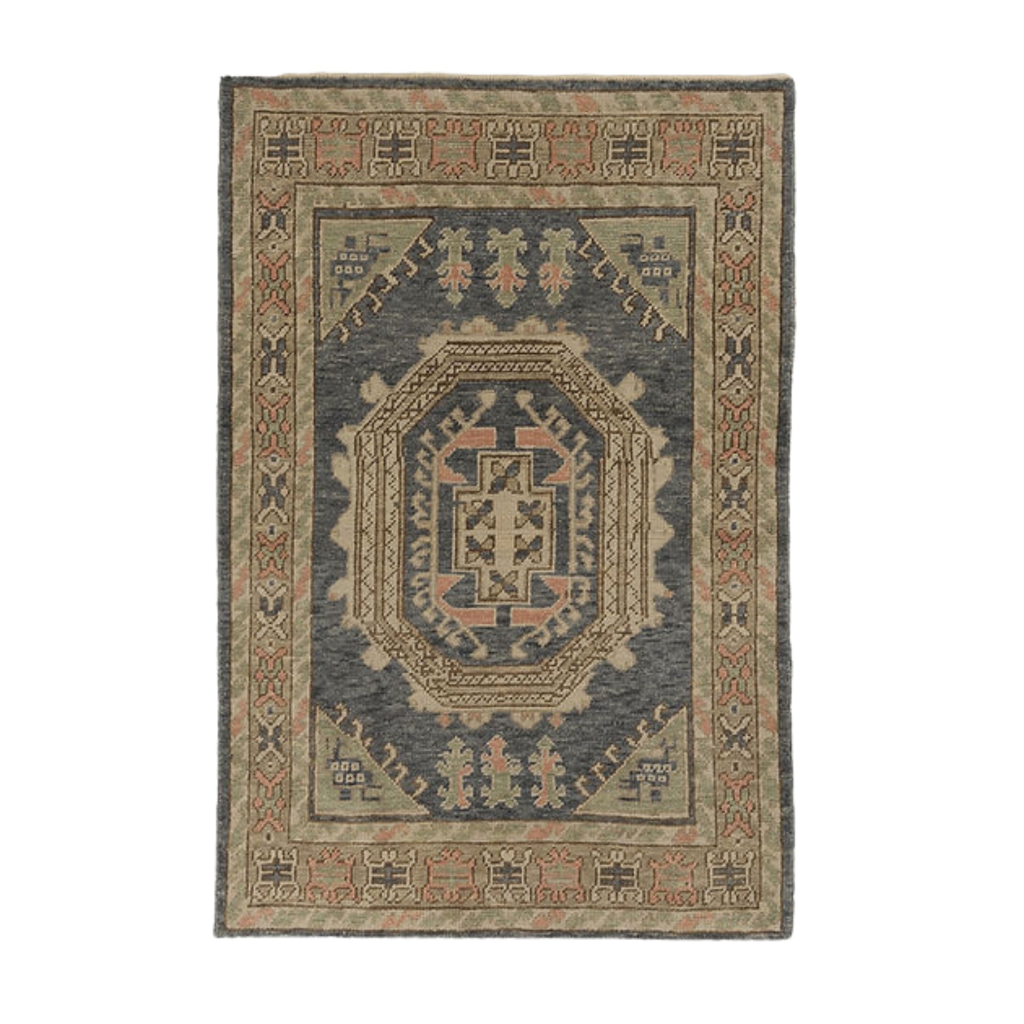 4 x 6 ft Hand Knotted Oushak Rug
