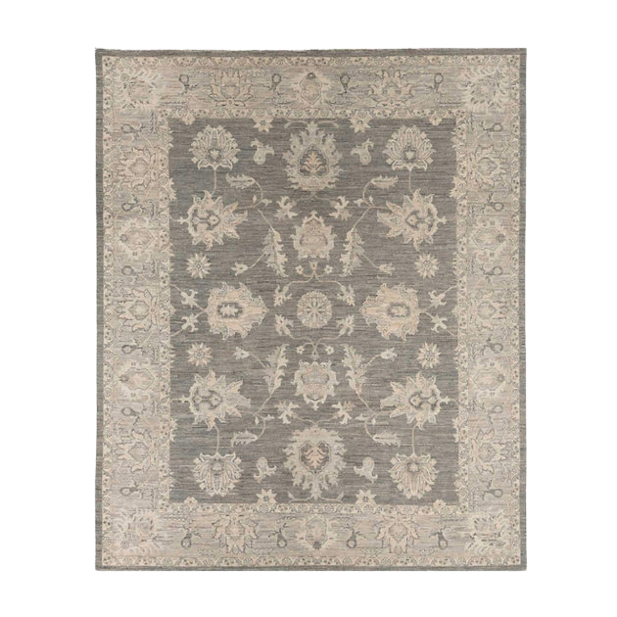 8.1 x 9.10 ft Hand Knotted Oushak Rug