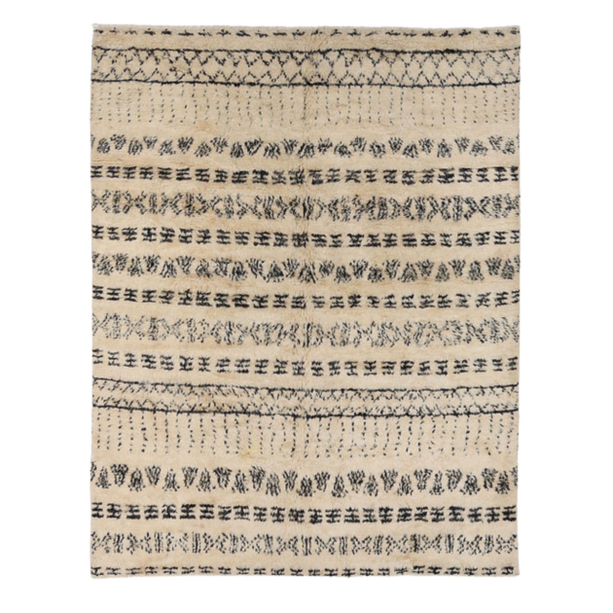 8 x 10.2 ft Hand Knotted Moroccan Rug