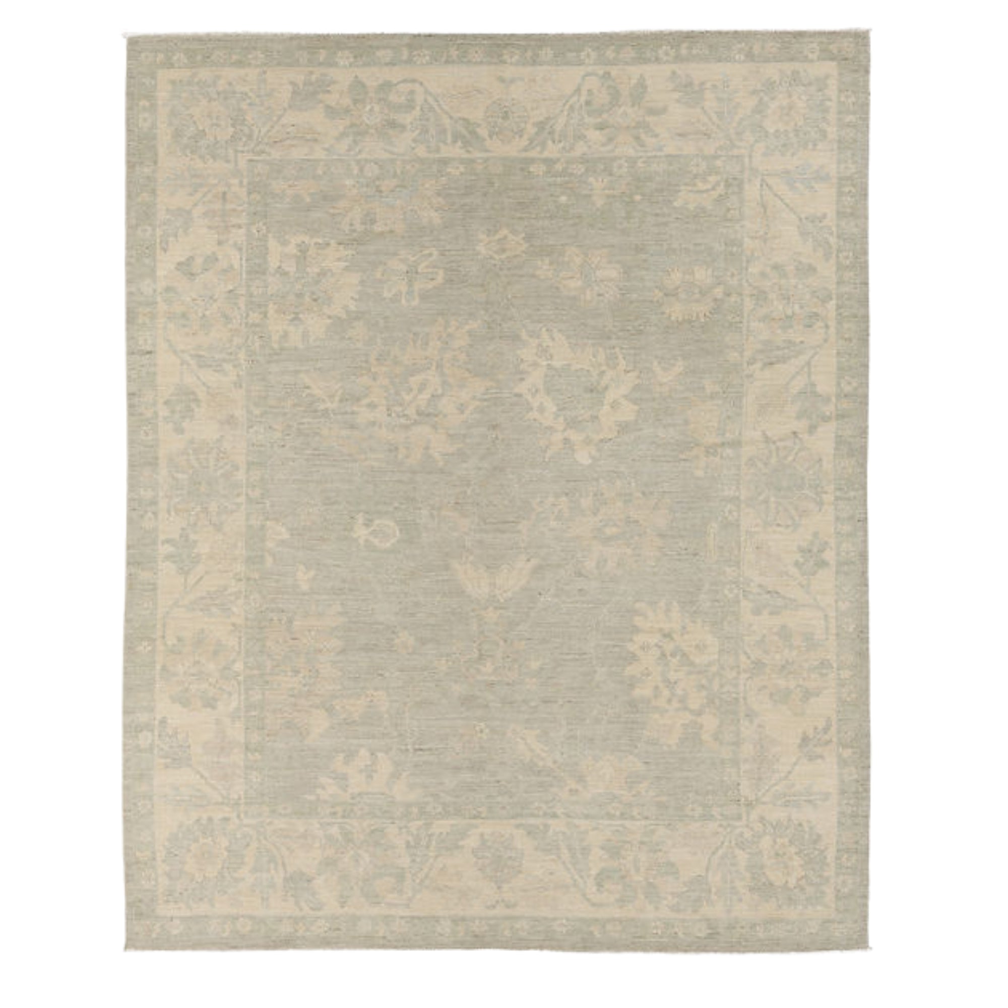7.8 x 9.6 ft Hand Knotted Oushak Rug
