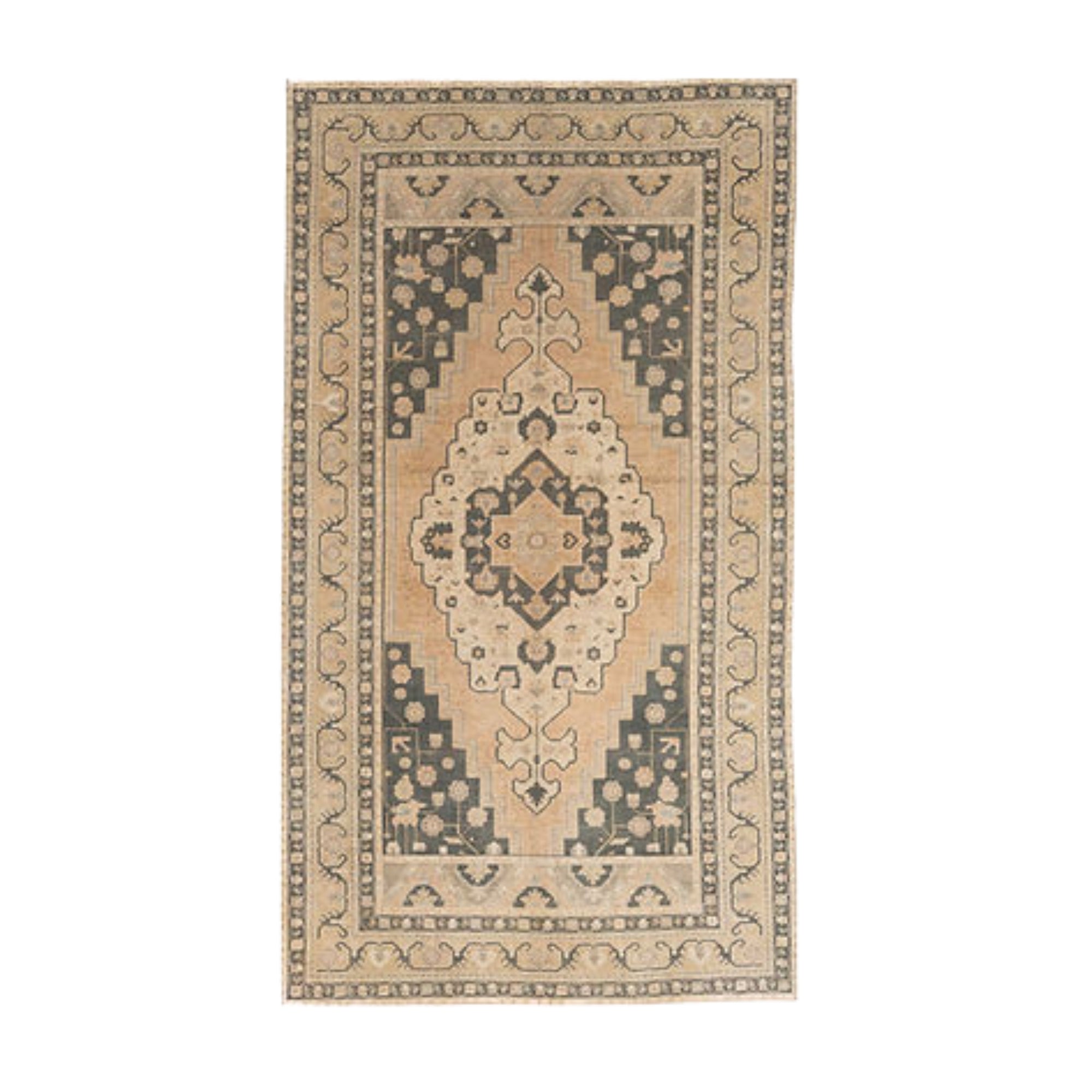 5.5 x 9.6 ft Hand Knotted Oushak Rug