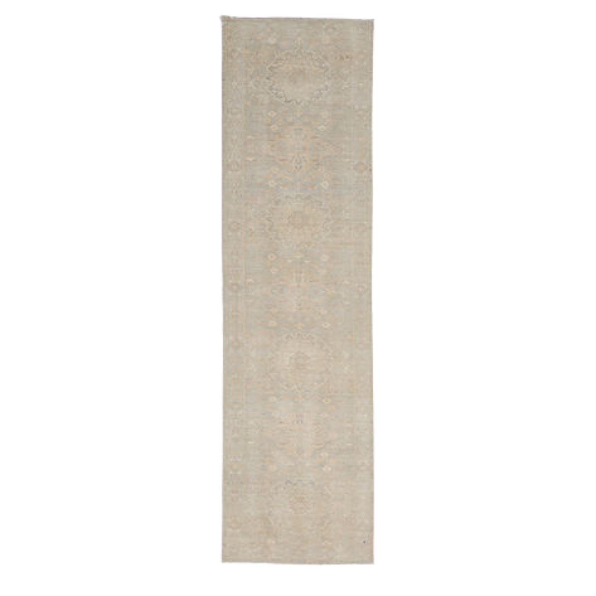 2.7 x 9.5 ft Hand Knotted Oushak Runner