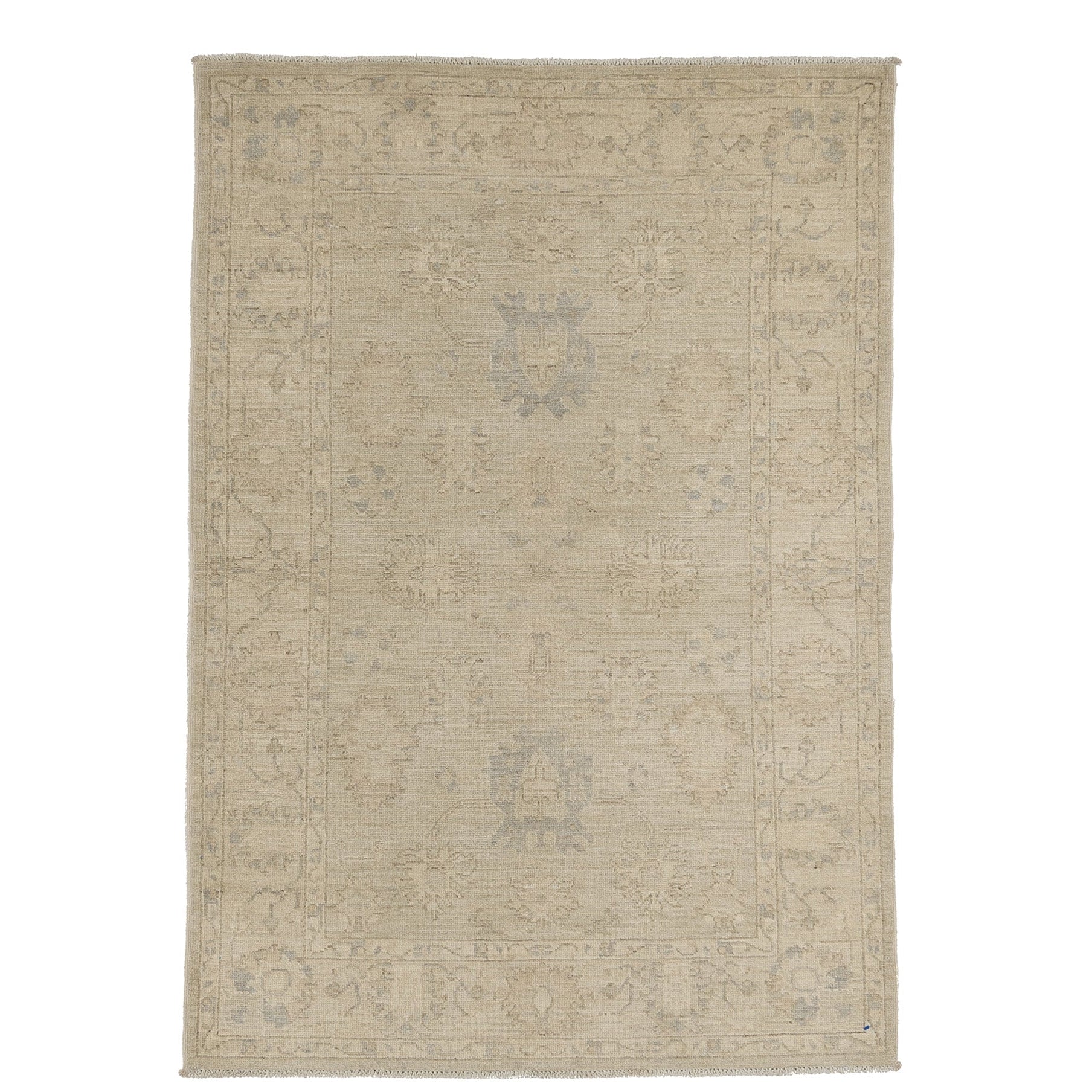 4 x 5.11 ft Hand Knotted Oushak Rug