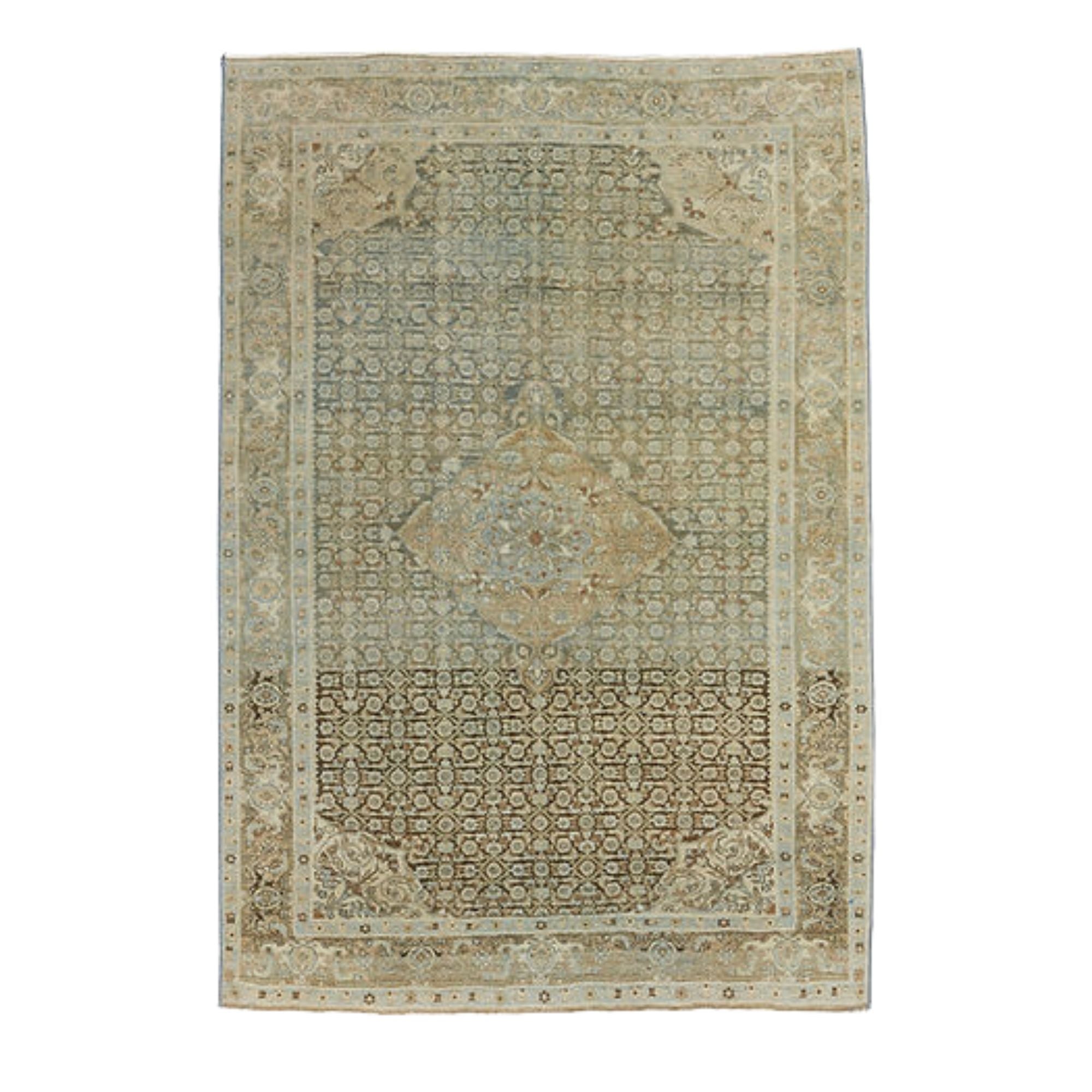4.1 x 6.2 ft Hand Knotted Hamedan Rug
