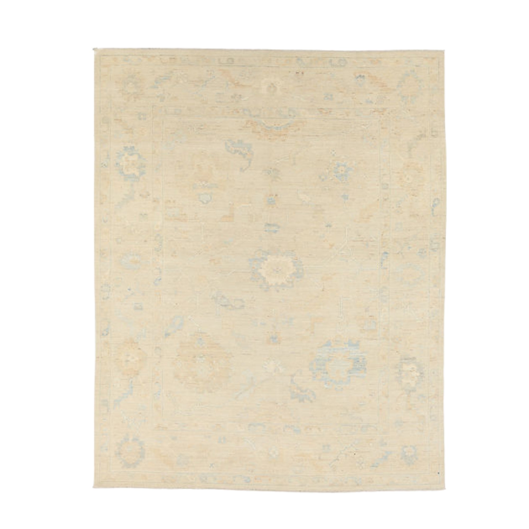 7.10 x 9.10 ft Hand Knotted Oushak Rug