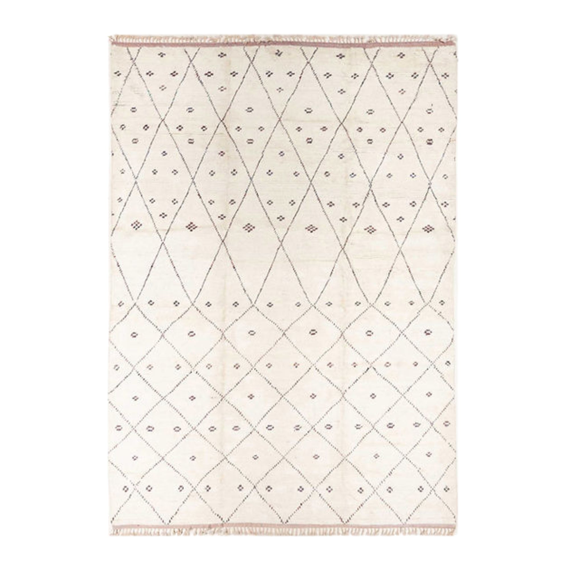 9 x 12.6 ft Hand Knotted Moroccan Rug