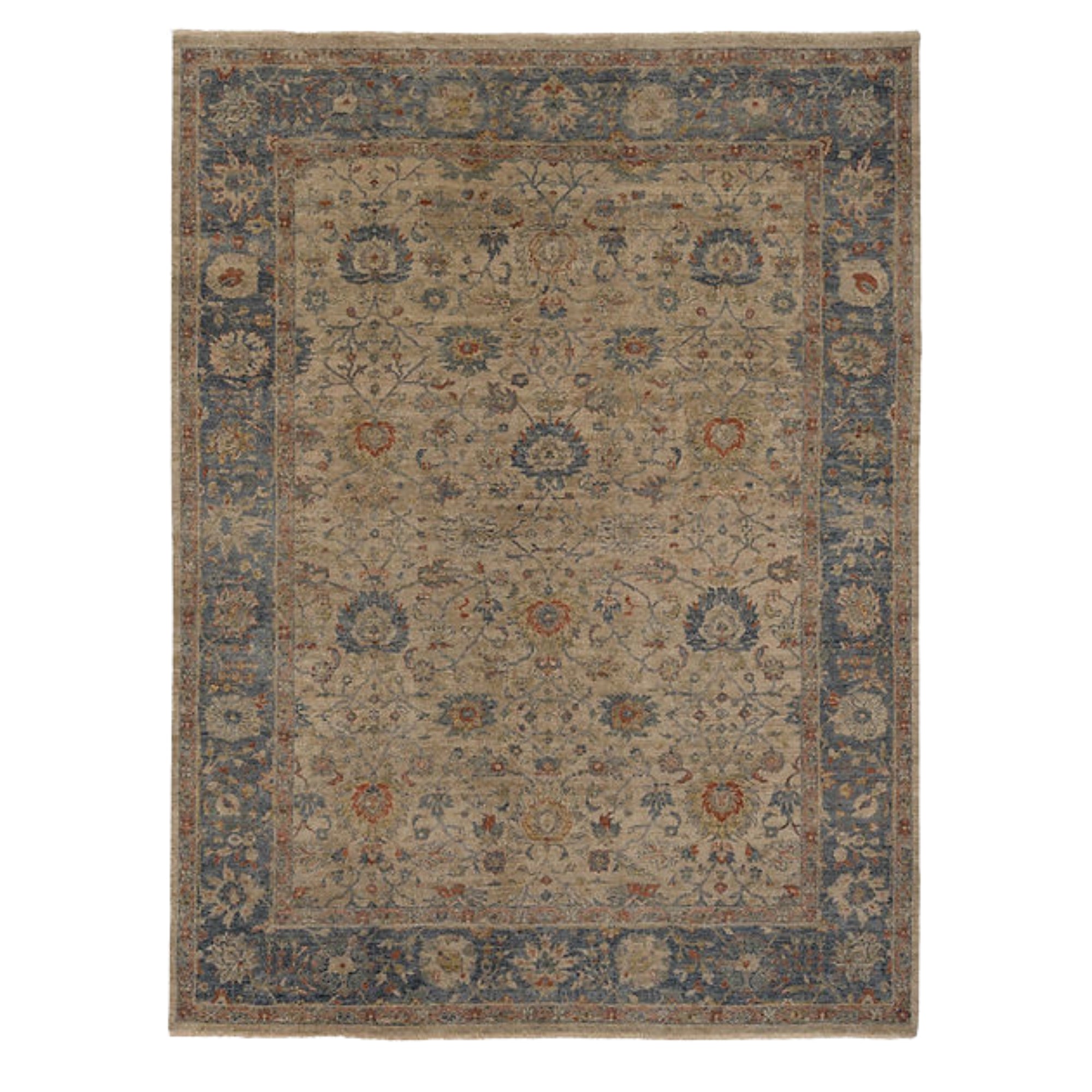 8.10 x 11.11 ft Hand Knotted Oushak Rug