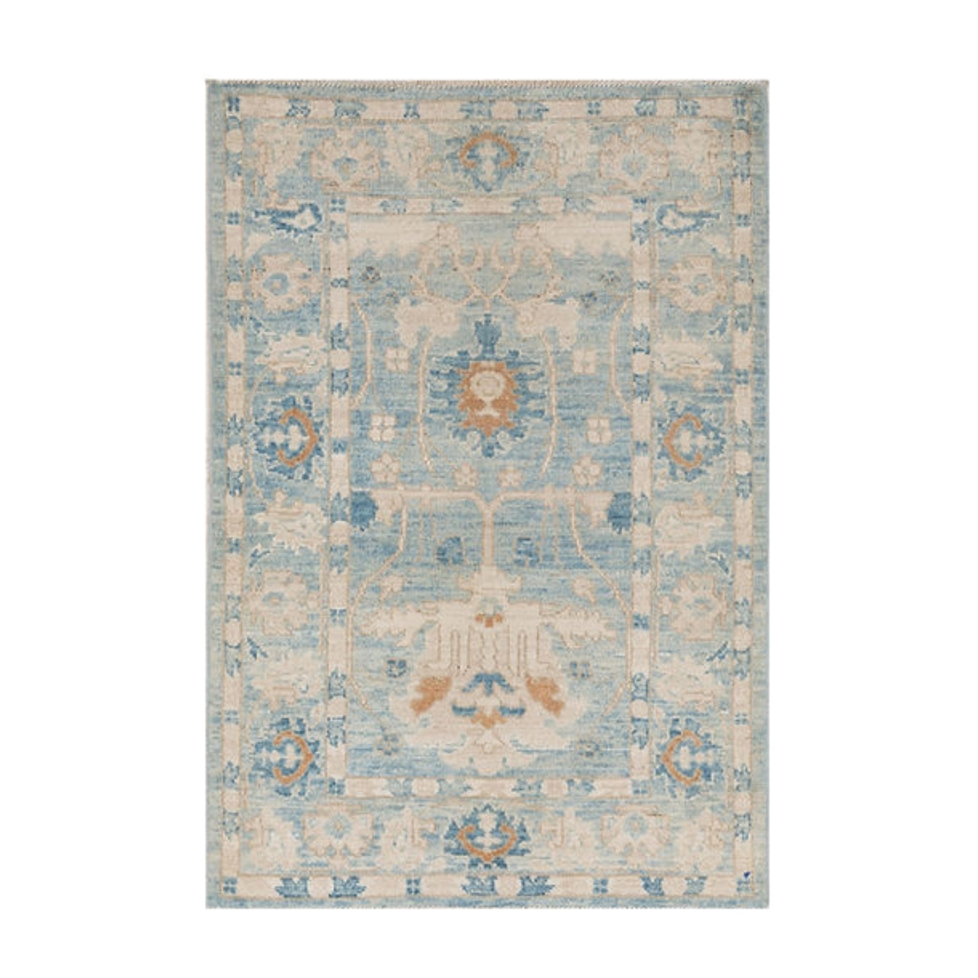 2.7 x 3.10 ft Hand Knotted Oushak Rug