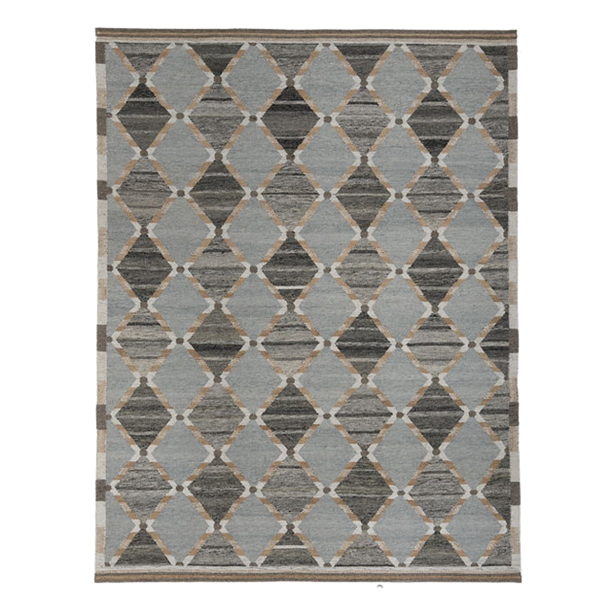 9.2 x 12 ft Hand Knotted Scandinavian Rug