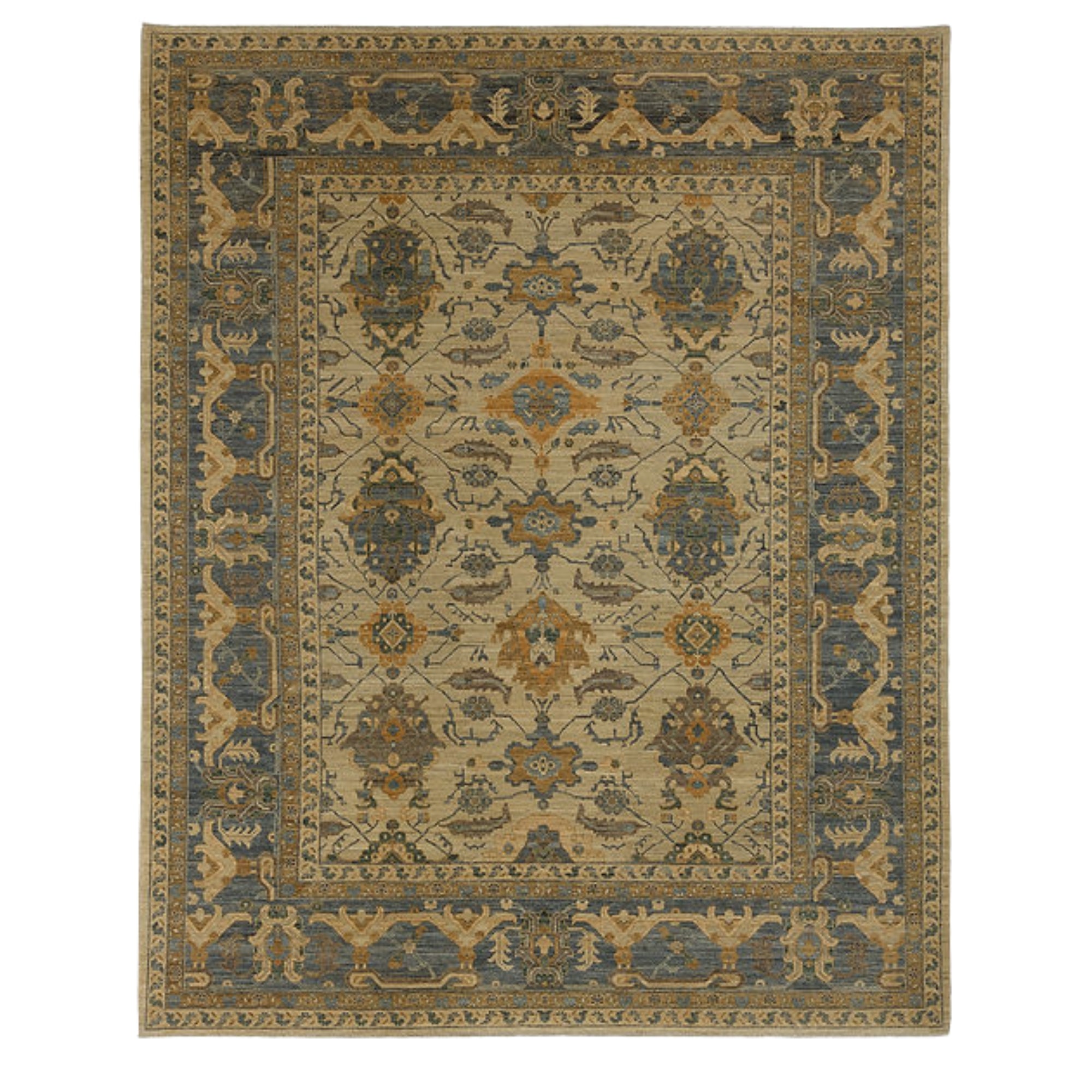 9.3 x 11.7 ft Hand Knotted Sultanabad Rug