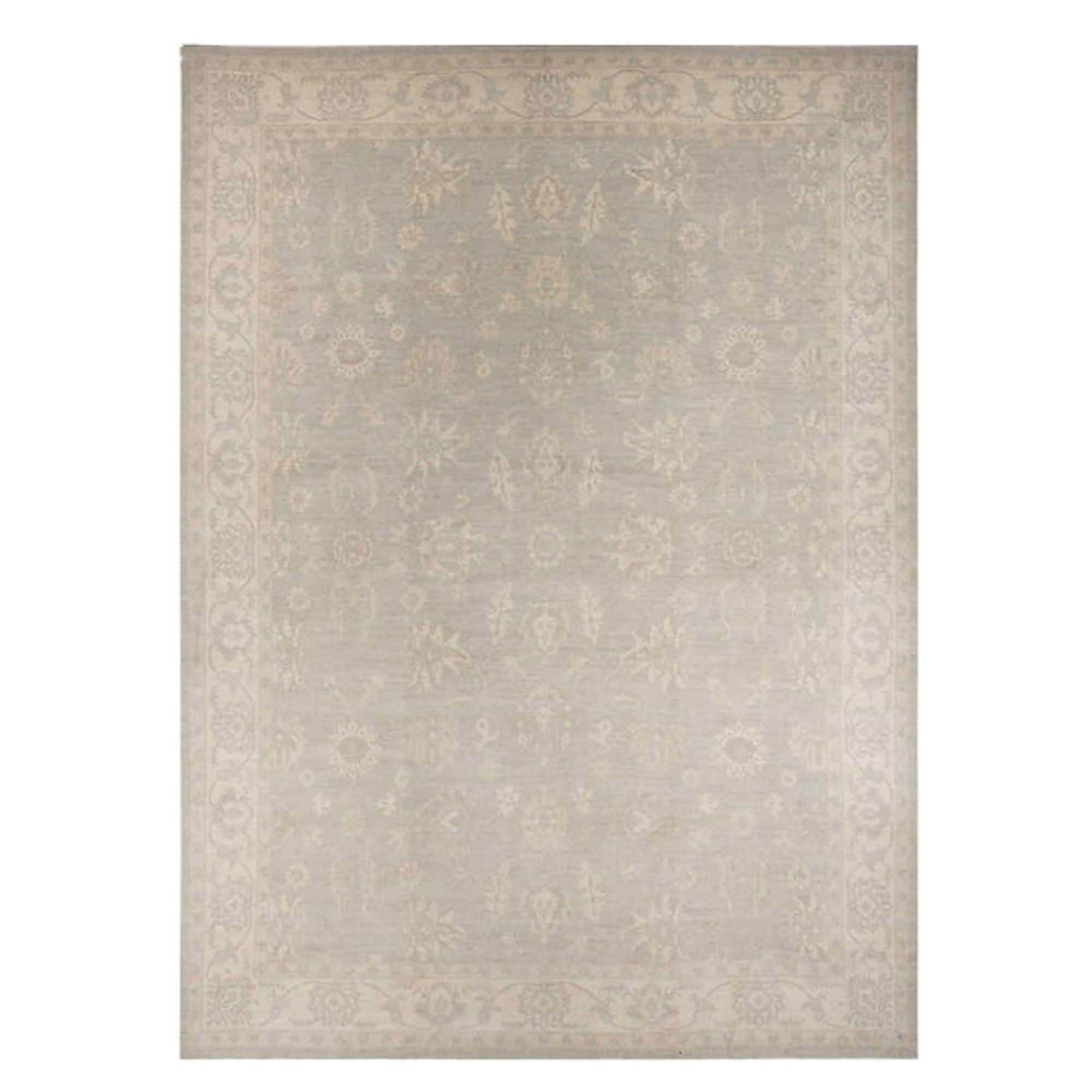 11.11 x 16.10 ft Hand Knotted Oushak Rug