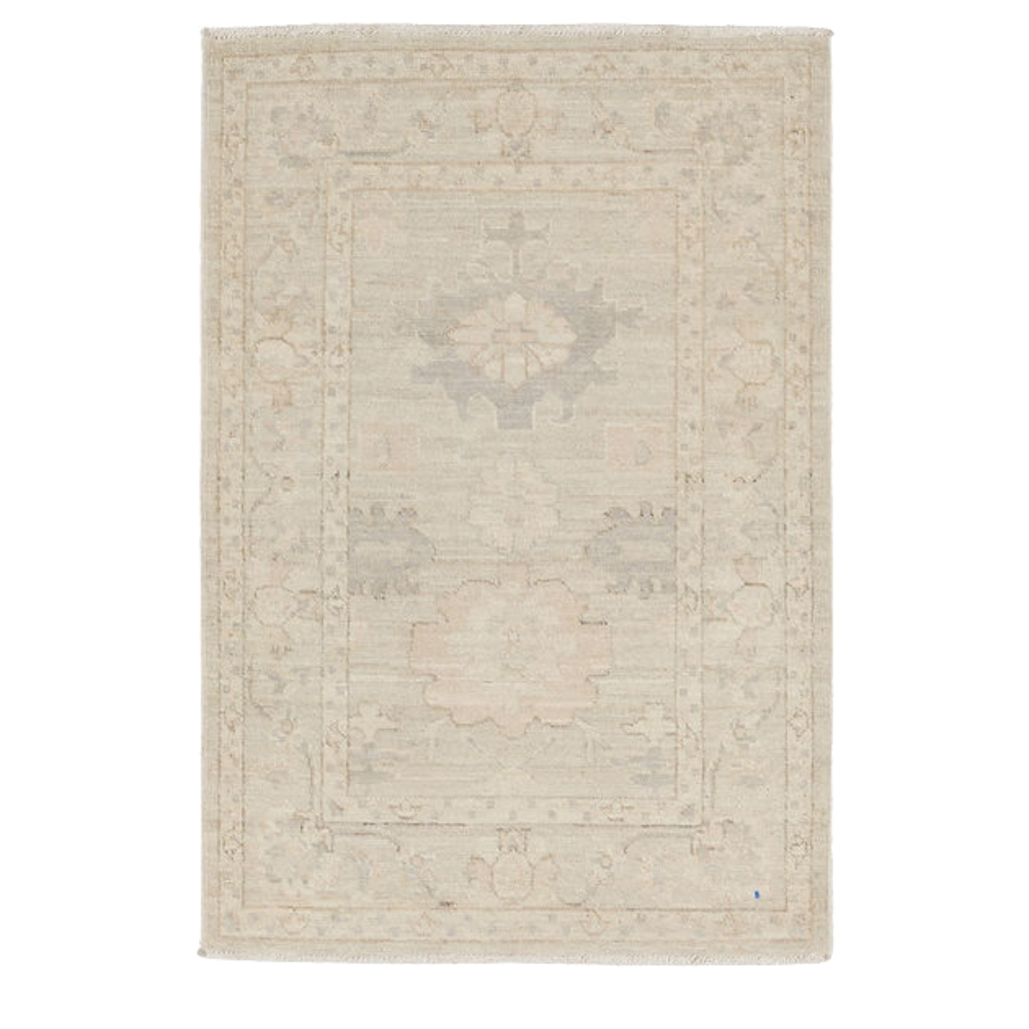 2.10 x 4.2 ft Hand Knotted Oushak Rug