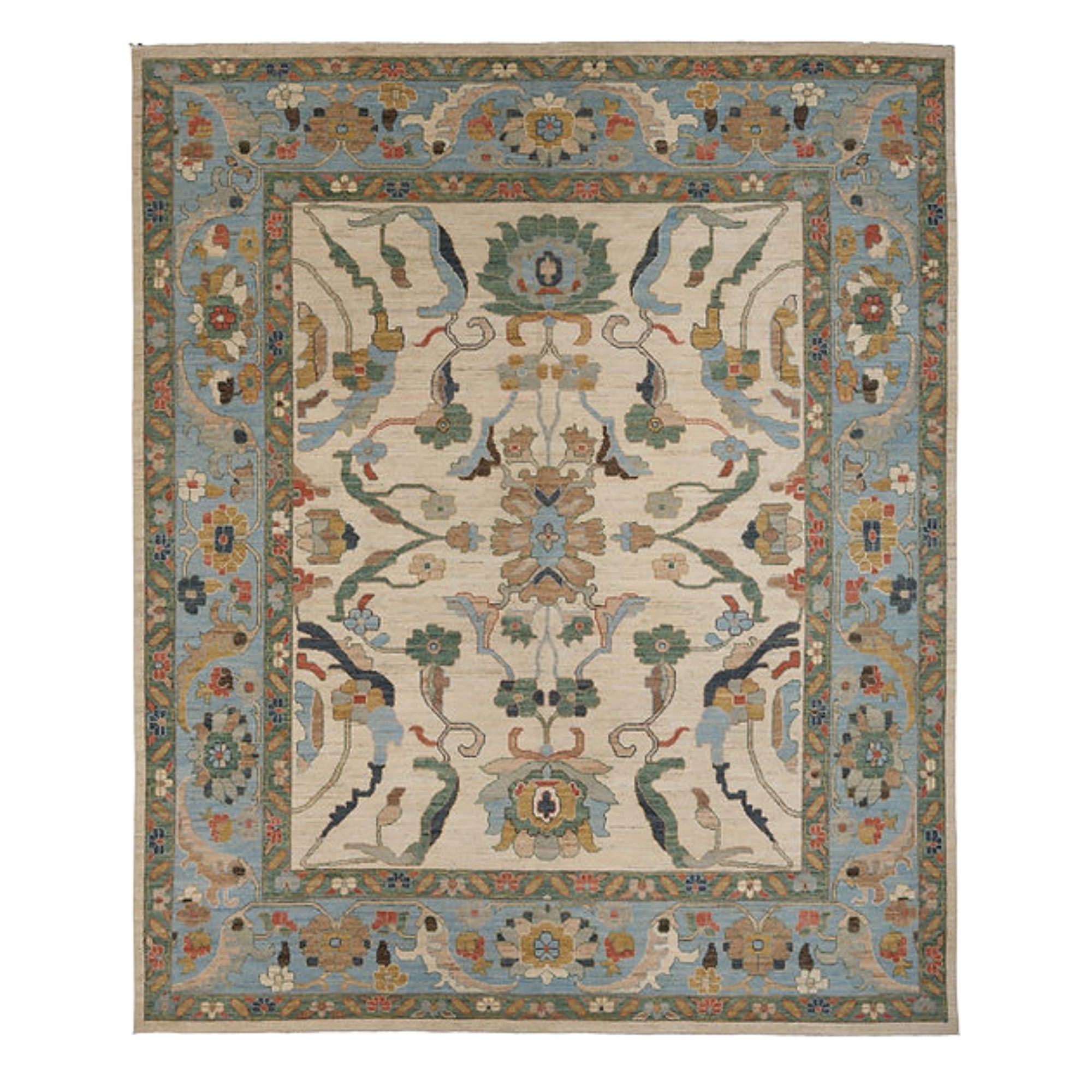 11.8 x 14.1 ft Hand Knotted Sultanabad Rug