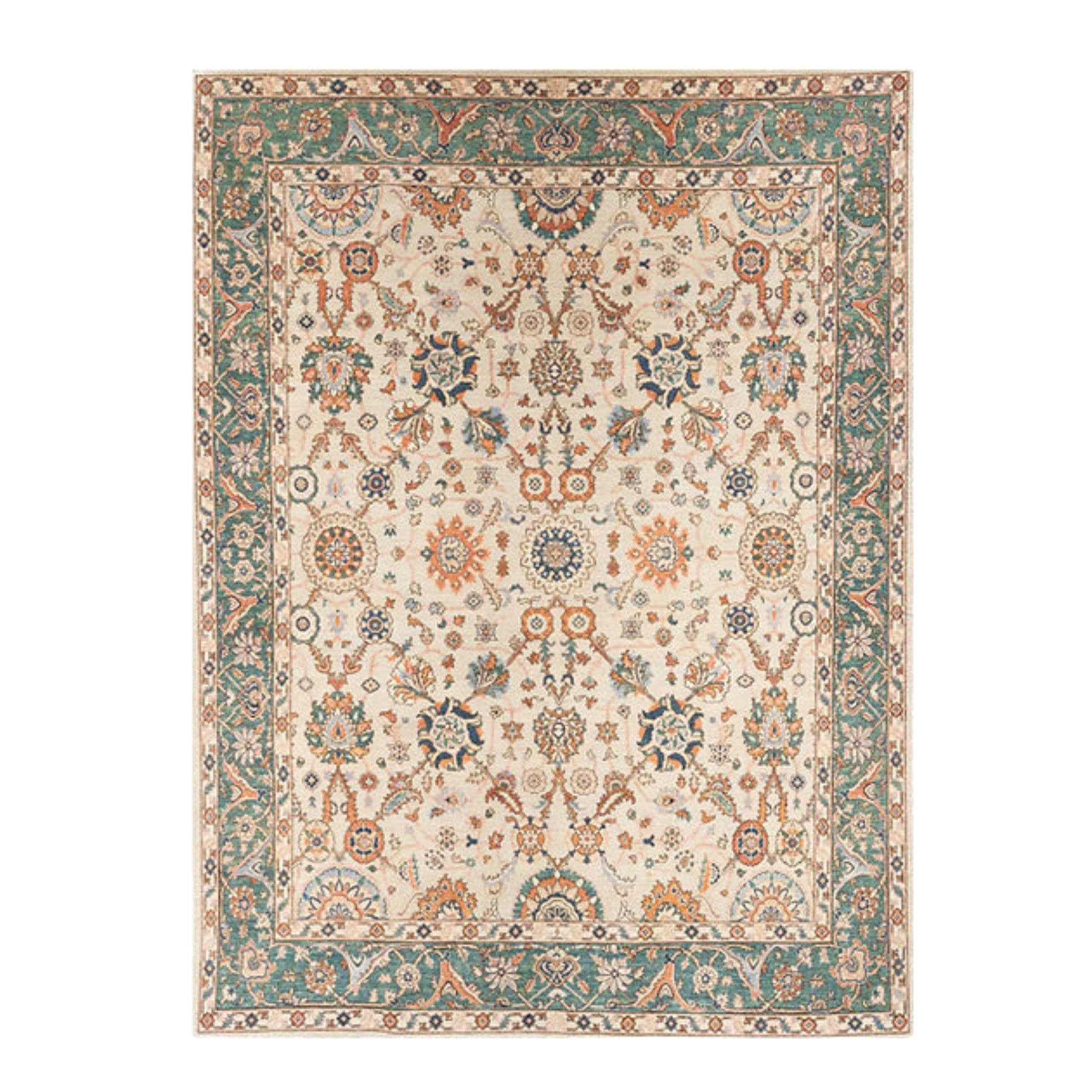 8.9 x 11.10 ft Hand Knotted Chobi Rug